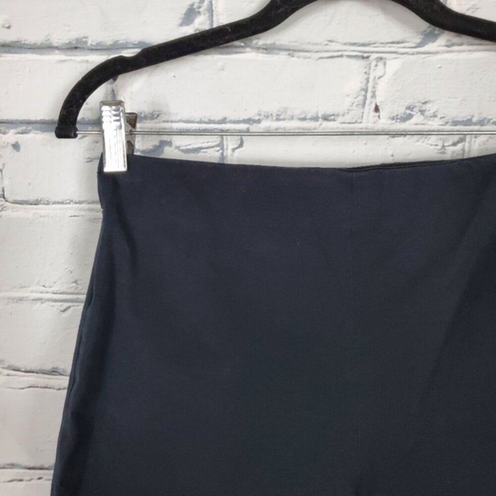 Everlane Black Side-Zip Stretch Cotton Crop Pants